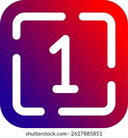 One Line vector Icon Design