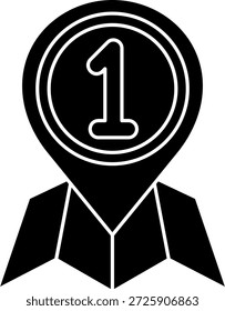 Design de ícone de vetor de uma linha