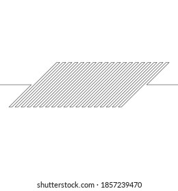 One Lines Design . Vector Background. Abstract Geometrical illustration.