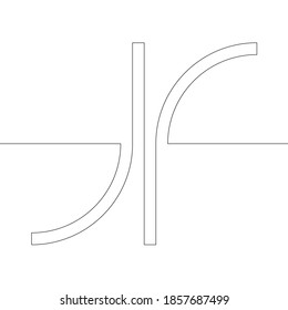 One Lines Design . Vector Background.Abstract Geometrical illustration.