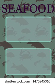 The one list of menu - seafood