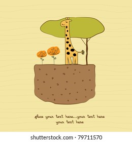 one little giraffe