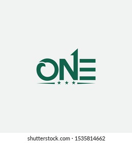 ONE logo design with nice color