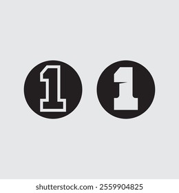 one logo design and number one logo design graphic illustration