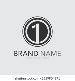 one logo design and number one logo design graphic illustration