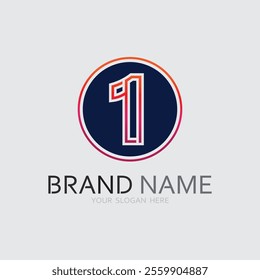 one logo design and number one logo design graphic illustration