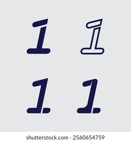 one logo design and number one logo design graphic illustration