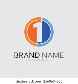 one logo design and number one logo design graphic illustration