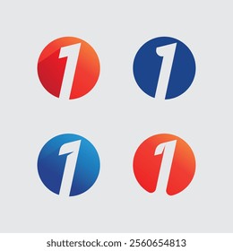 one logo design and number one logo design graphic illustration