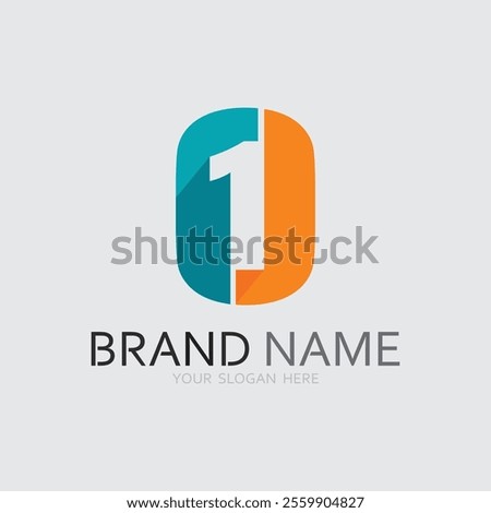 one logo design and number one logo design graphic illustration