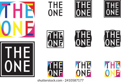 The One logo design. Urban, logo concept.
