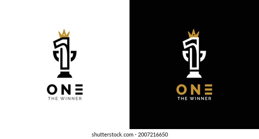 One logo design. The winner brand design concept.
