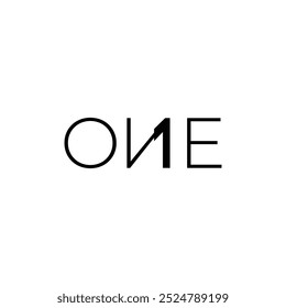 One logo type design and icon 