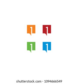 one logo vektor icon template