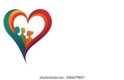 One Love, One World, One Equality, love and equality vector icons featuring diversity, inclusion, unity, LGBTQ+ pride, justice, and human rights. social media, branding, zero discriminations day