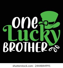 One lucky brother st patrick's design