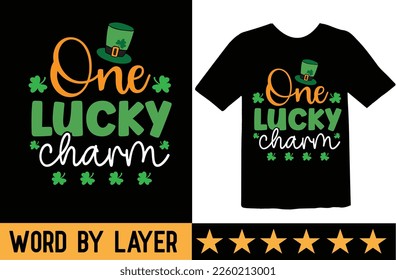 One Lucky charm svg t shirt design