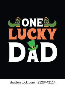 One lucky dad design template
