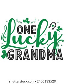 One lucky Grandma St Patrick's day, Family Member St Patrick's Day