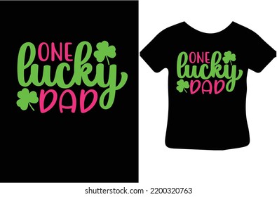 One lucky mom svg design