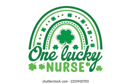 One lucky nurse svg, St. Patrick's day svg. Retro St, Patrick's day svg, Retro St. Patrick's png, svg cut files, Retro St. Patrick's