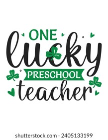 One lucky preschool teacher St Patrick's day