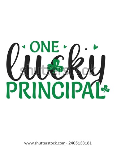 One lucky principal St Patrick's day