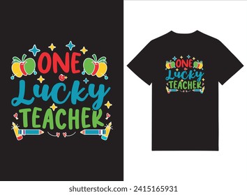 One Lucky Teacher T-shirt , Funny St. Patrick's, Funny Paddys Day, lucky charm clover funny quots, Shamrock, Saint Patricks Day, St Patricks Day T-Shirt