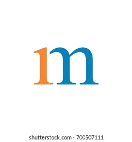 One M Letter: เวกเตอร์สต็อก (ปลอดค่าลิขสิทธิ์) 700507111 | Shutterstock