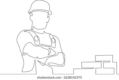 One man doing line art illustrations