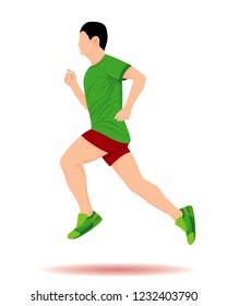 one man run exercise vector design