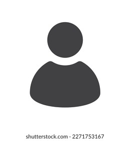 Un hombre - silueta, icono, vector.