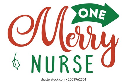 One merry nurse, new Christmas design