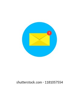 One message icon. vector illustration