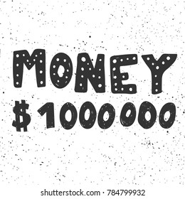 One million us dollars money poster good for wallpaper wrapping paper greeting card stickers window decoration bank card design financial blog design