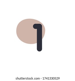 One - Modern Icon (Pictogram)