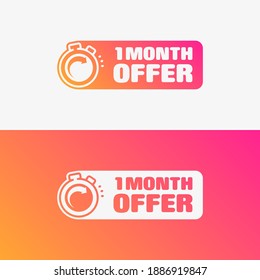 Ein Monat Angebot für ein Warenkorb-Label-Set
