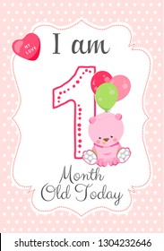 i am one month old