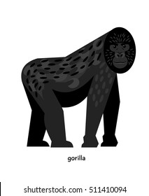 One of the most dangerous monkeys - black gorilla
