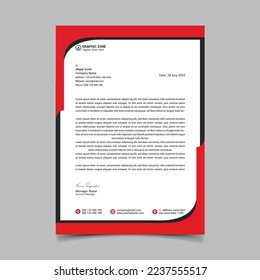 One of the most eye-catching letterhead template designs among the professional creative commons for your business