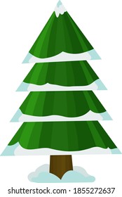 One of the most recognizable symbols of the New Year, the celebration of Christmas. Holiday decoration. Vector design illustration.