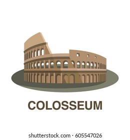 One New 7 Wonders World Colosseum Stock Vector (Royalty Free) 605547026 ...