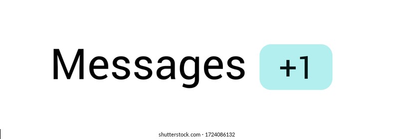 One new message notification icon Vector symbol.  