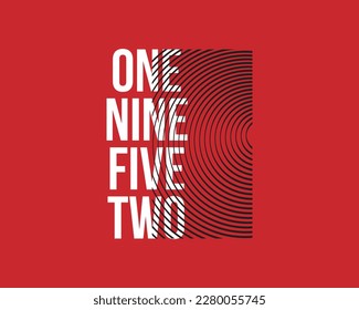 one nine five two stripes, vector design