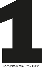 One number digits 1