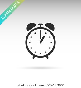 One o'clock flat vector icon