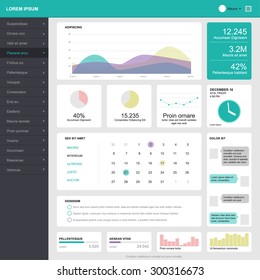 One Page Dashboard Template Design