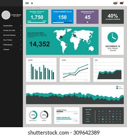 One Page Dashboard Template Design