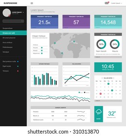 One Page Dashboard Template Design