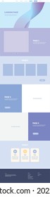 One page modern website template in blue theme for all purpose